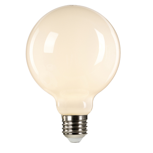 Check Litec White Globe E27 Lamp Elstead