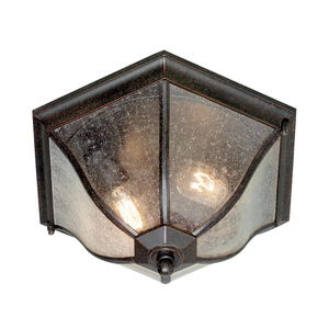 External Ceiling Light Elstead New England 2-Light Flush Lantern Bronze NE8-M small 0