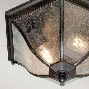 External Ceiling Light Elstead New England 2-Light Flush Lantern Bronze NE8-M small 1