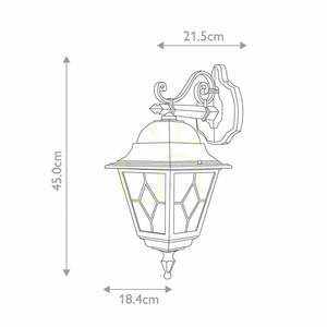 Norfolk 1 Light Down Wall Lantern  Elstead small 4