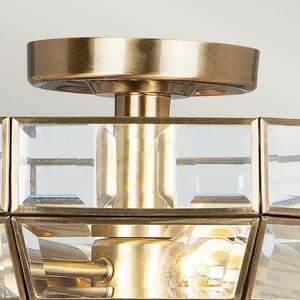 Old Park 2 Light Semi-Flush - Aged Bronze Elstead small 1