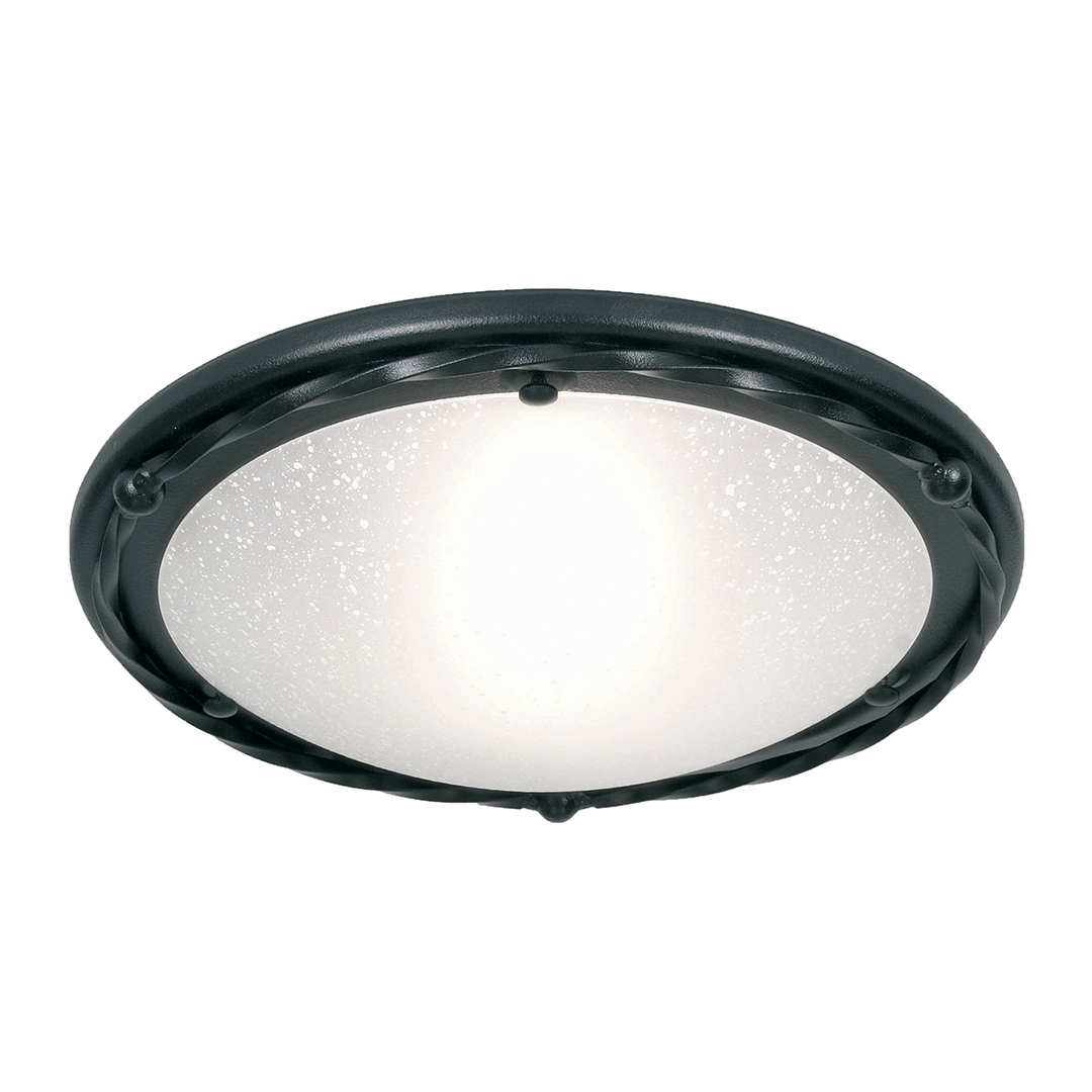 Pembroke 1 Light Flush Light Style B - Black Elstead