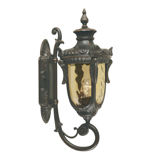Check Philadelphia 1 Light Medium Wall Lantern - Old Bronze Elstead