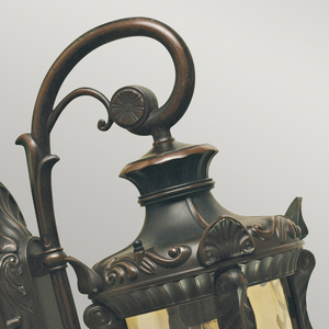 Philadelphia 1 Light Medium Down Wall Lantern - Old Bronze Elstead small 2