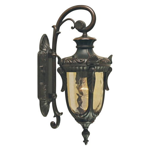 Check Philadelphia 1 Light Medium Down Wall Lantern - Old Bronze Elstead