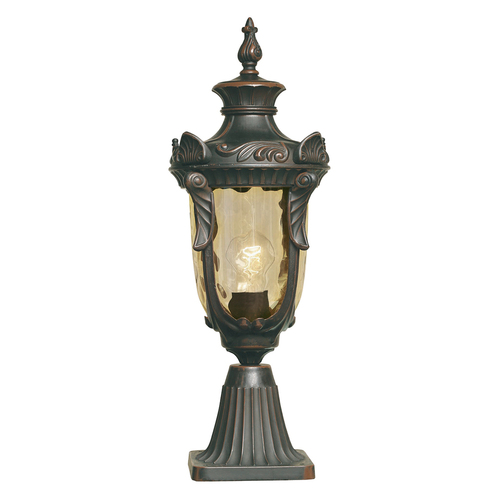 Check Philadelphia 1 Light Medium Pedestal - Old Bronze Elstead