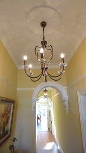 Pimlico 6 Light Chandelier - Dark Bronze  Elstead small 1
