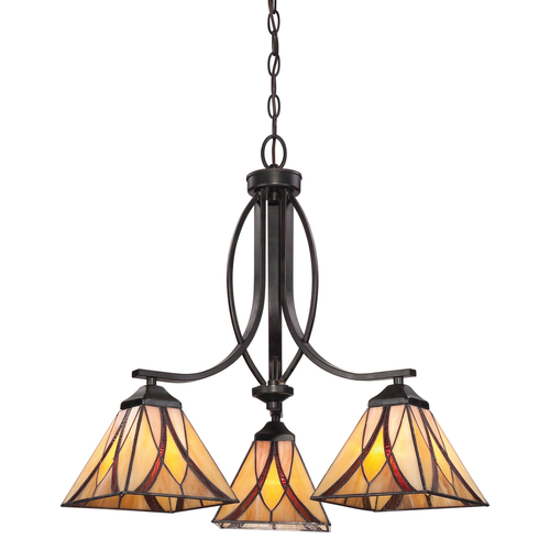 Check Asheville 3 Light Chandelier Elstead