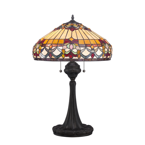 Check Belle Fleur 2 Light Table Lamp Elstead