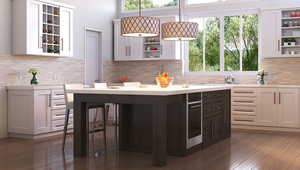 Elstead Brown Grille 4 Pendant Lamp small 2