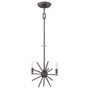 Carnegie 3 Light Chandelier Elstead small 1