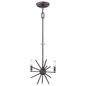 Carnegie 3 Light Chandelier Elstead small 3