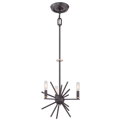Check Carnegie 3 Light Chandelier Elstead