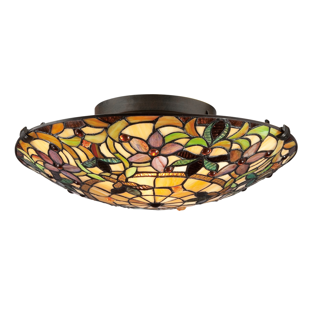 Kami 2 Light Flush Mount Elstead