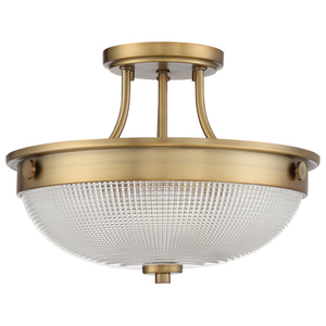 Mantle 2 Light Semi-Flush - Weathered Brass Elstead small 1