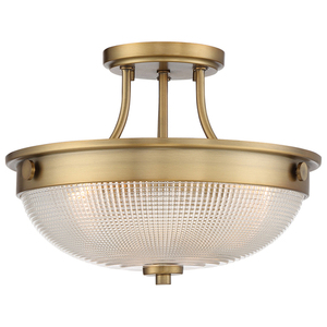 Mantle 2 Light Semi-Flush - Weathered Brass Elstead small 0