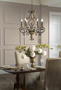 Marquette 6 Light Chandelier Elstead small 2