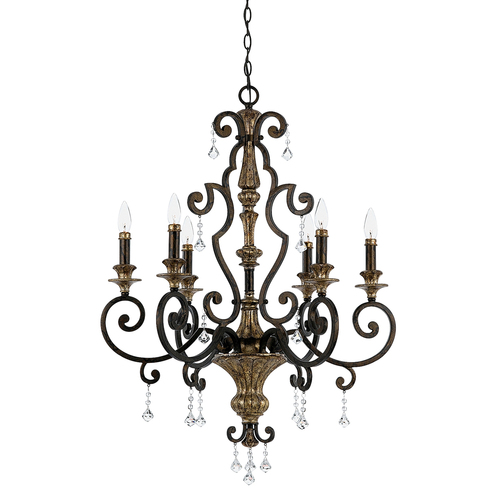 Check Marquette 6 Light Chandelier Elstead