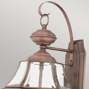 Newbury 2 Light Large Wall Lantern - Aged Copper Elstead small 1