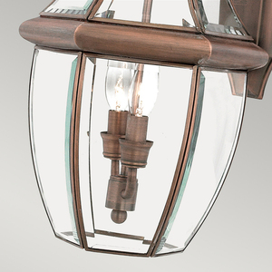 Newbury 2 Light Large Wall Lantern - Aged Copper Elstead small 3
