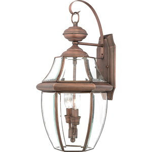 Newbury 2 Light Large Wall Lantern - Aged Copper Elstead small 0