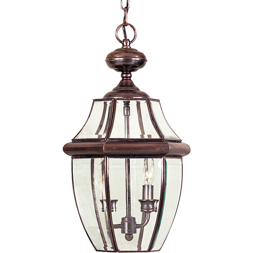 Check Newbury 2 Light Large Chain Lantern - Aged Copper Elstead