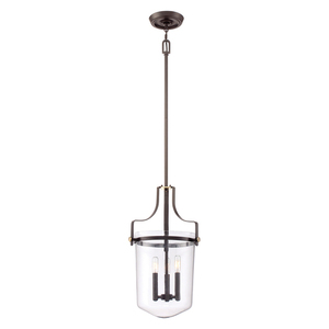 Penn Station 3 Light Pendant - Western Bronze Elstead small 0