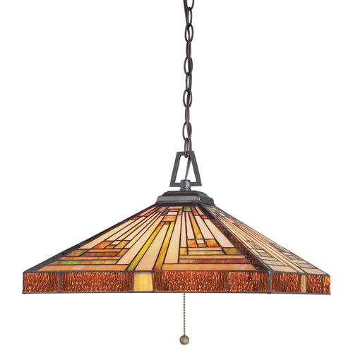Check STEPHEN 3 Tiffany Pendant Lamp - Elstead