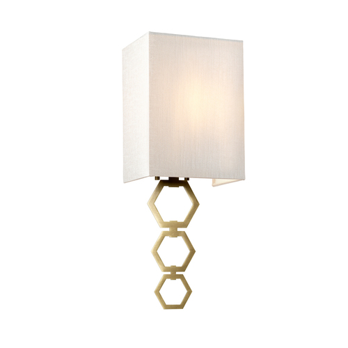 Check Ria Small 1 Light Wall Light - Aged Brass Elstead