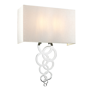 Rosa Large 2 Light Wall Light - Polished Chrome Elstead small 0