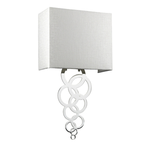 Rosa Medium 1 Light Wall Light - Polished Chrome Elstead small 1