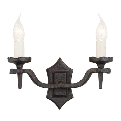 Check Rectory 2 Light Wall Light Style B Elstead