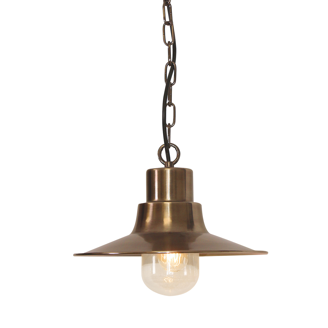 Sheldon 1 Lichtkette Laterne - Aged Brass Elstead
