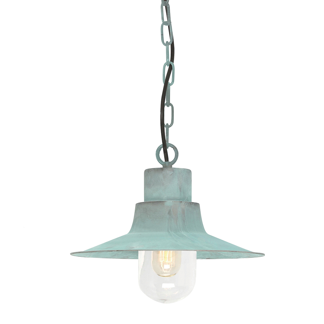 Sheldon 1 Lichtkette Laterne - Verdigris Elstead