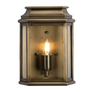 St Martins 1 Light Wall Lantern - Brass Elstead small 0
