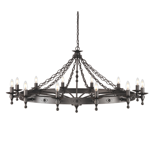 Check Warwick 12 Light Chandelier  Elstead