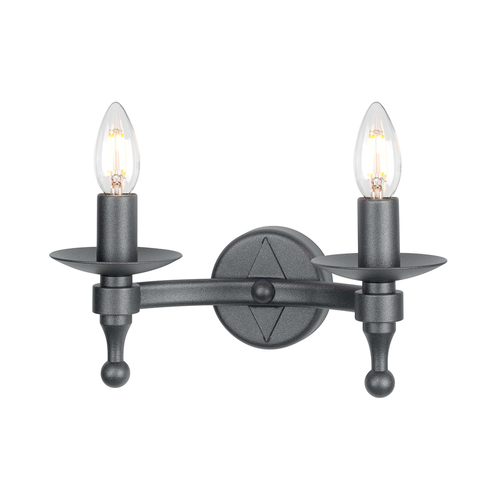 Check Warwick 2 Light Wall Light  Elstead