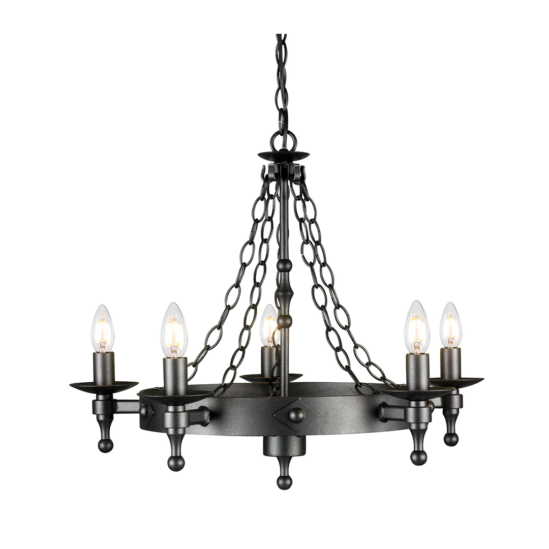 Warwick 5 Light Chandelier Elstead