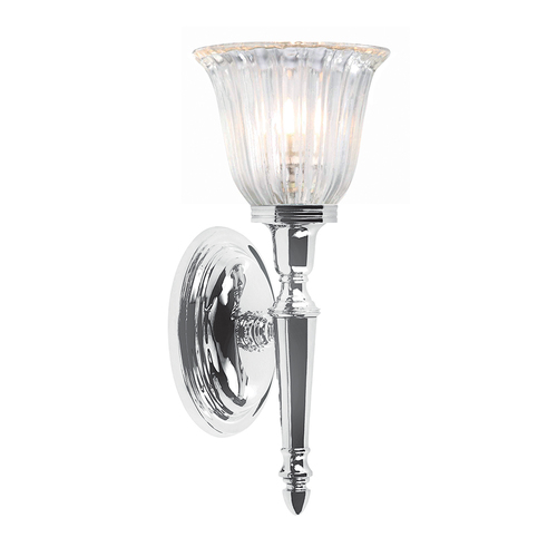 Check Dryden 1 Light Wall Light - Polished Chrome Elstead
