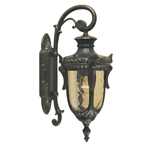 Check Philadelphia 1 Light Small Down Wall Lantern - Old Bronze Elstead