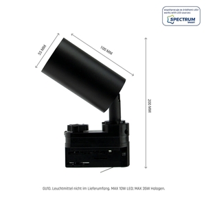 Madara OPTIMO GU10 3F GU10 250V IP20 Spotlight Black small 9
