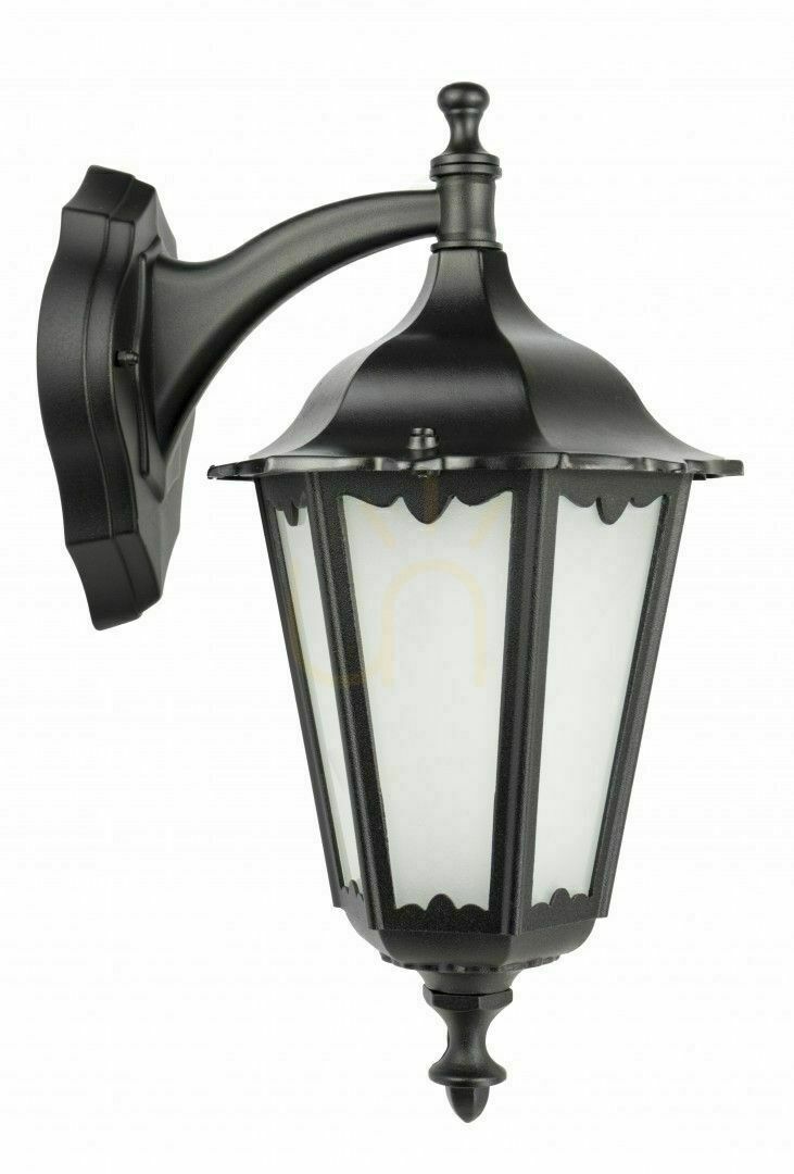 Outdoor Wall Lamp SU-MA Retro Classic Black Cast Aluminum Glass K 3012/1/D