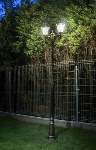 Check Outdoor Pole Light SU-MA Retro Classic Black 2-Light Adjustable 195-295 cm OGMWN 2