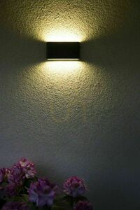 Outdoor Wall Lamp SU-MA Slim M1016 BL Black LED 11W 3000K IP54 small 3