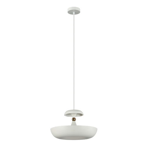 Check Italux Pendant Light White Steel 36 cm E27 PND-73221-1L-WH