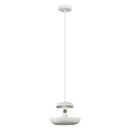 Check Italux Marina White Steel Pendant Light E27 26 cm PND-73221-1M-WH