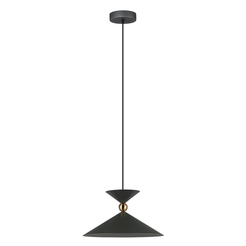 Check Italux Grey Steel Pendant Lamp E27 35 cm PND-84432-1-GR