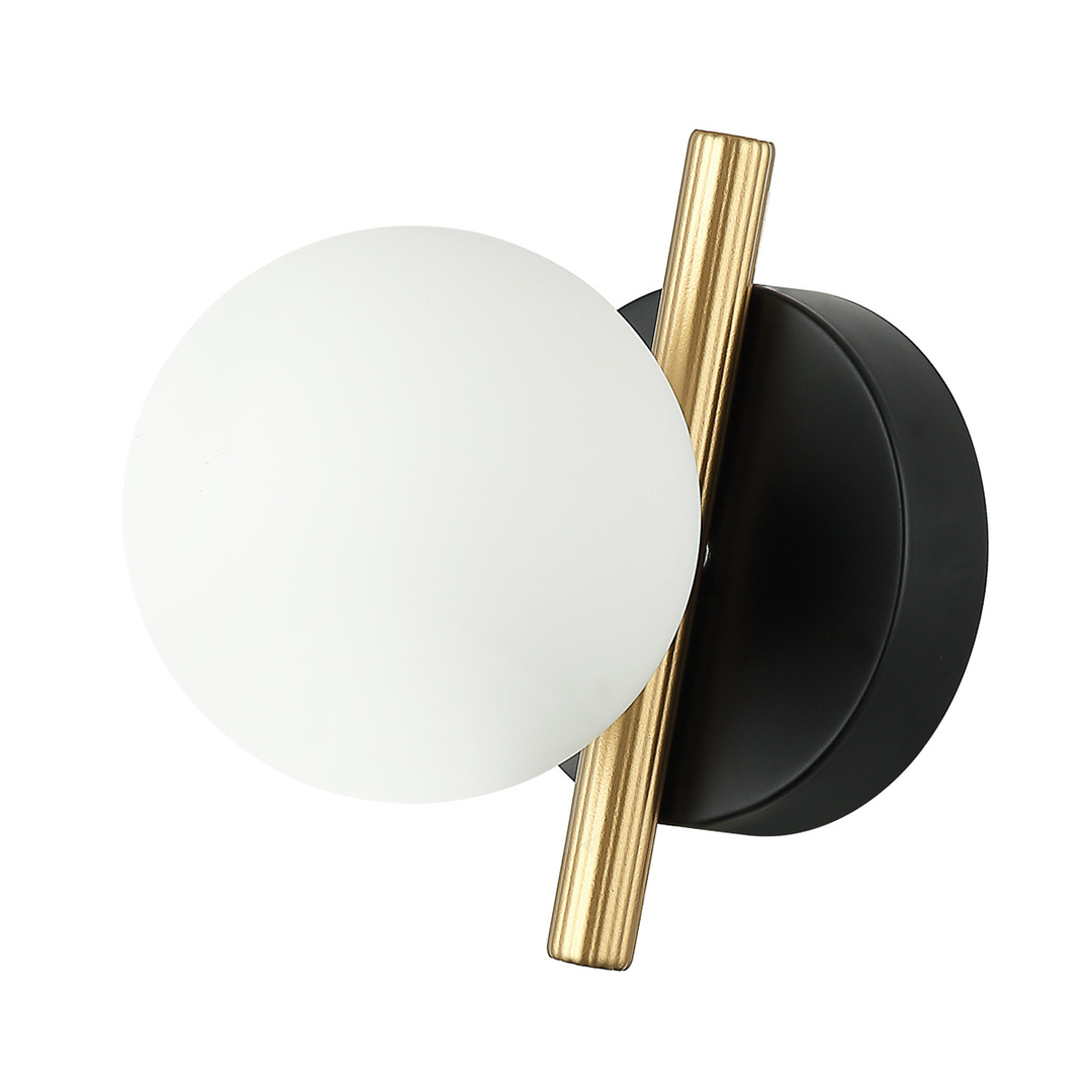 Italux Reverso Black Glass G9 Wall Sconce WL-5622-1-BK-W