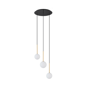 KARO III 10304 Nowodvorski pendant light – 3 glass globes, 3×G9 small 0