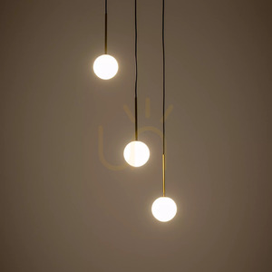 KARO III 10304 Nowodvorski pendant light – 3 glass globes, 3×G9 small 2